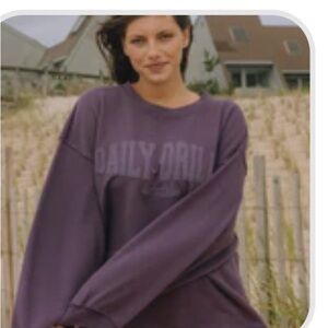 Daily Drills Purple crewneck